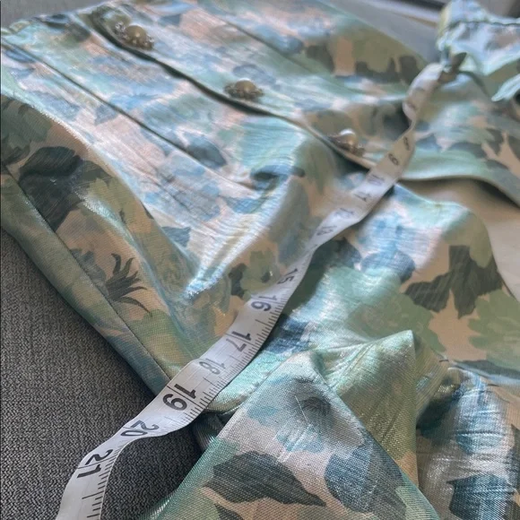 Zara Shimmering Floral Blouse - Blue and Silver ♥️ - Picture 10 of 13